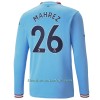 Camiseta de fútbol Manga Larga Manchester City Mahrez 26 Primera Equipación 2022-23 - Hombre